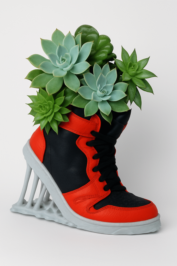 Vaso Decorativo Tênis Sneaker - Estilo Único Impresso em 3D!